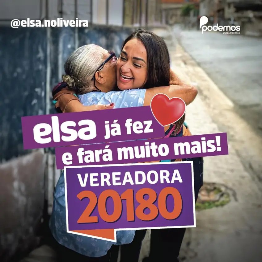 Peça da campanha Elsa Oliveira
