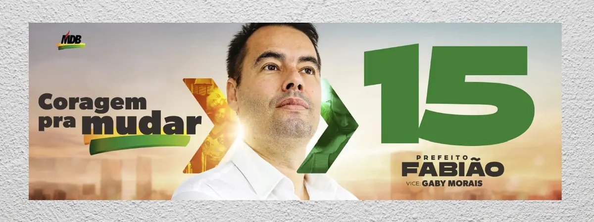 Peça da campanha Fabião