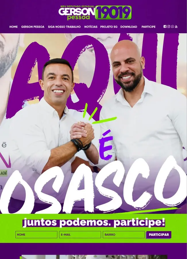 Site oficial da campanha