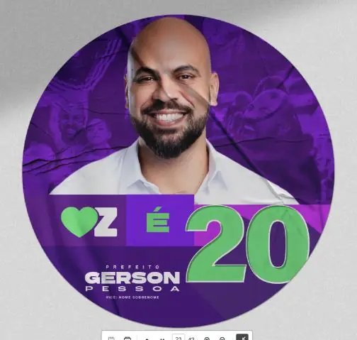Peça da campanha Gerson Pessoa