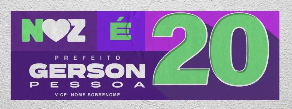 Assinatura “NOZ é 20” — faixa