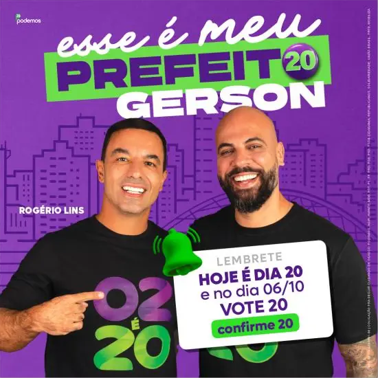 Post de lembrete de votação