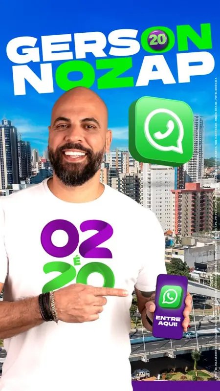 Conteúdo digital de campanha no celular