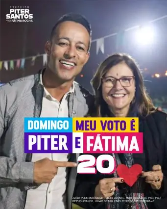 Peça da campanha Piter Santos