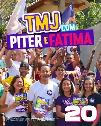 Peça da campanha Piter Santos