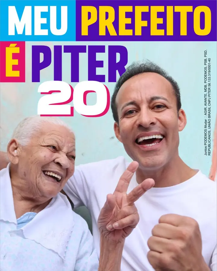Peça da campanha Piter Santos