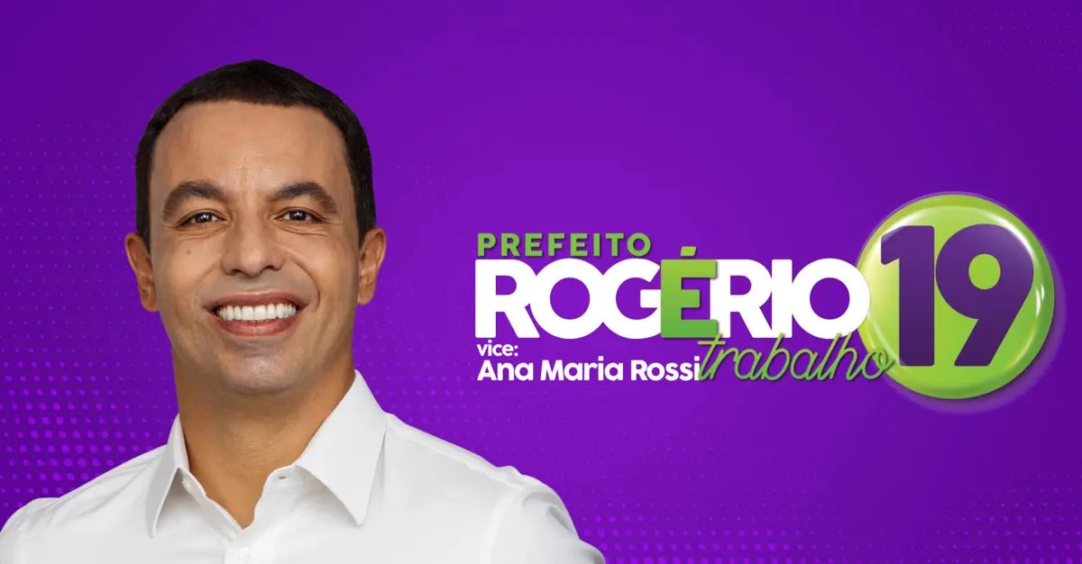 Peça da campanha Rogério Lins