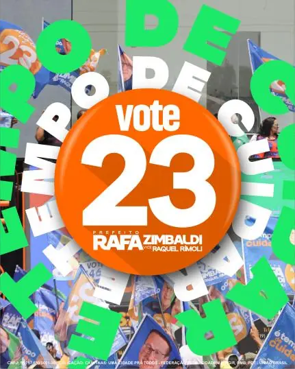 Peça da campanha Rafael Zimbaldi